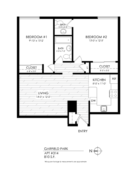 2 bedroom 1.5 bath for rent in Denver